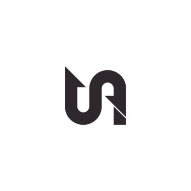 Alfabe Baş harfleri AU, UA, A ve U logosu