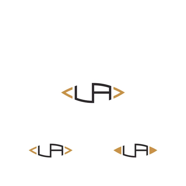 Alphabet Initials Logo — стоковый вектор