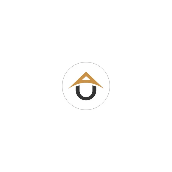 Monograma Inicial Abstrato Letra Alfabeto Logotipo Design —  Vetores de Stock