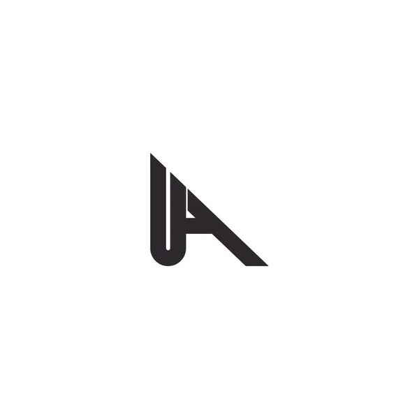 Abstract First Monogram Letter Letter Logo Design — 스톡 벡터