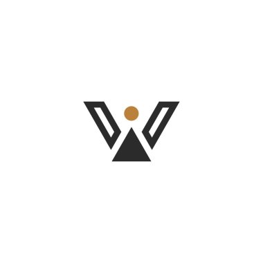 Alfabe harfleri Baş harfleri: Monogram logosu IW, WI, W ve I