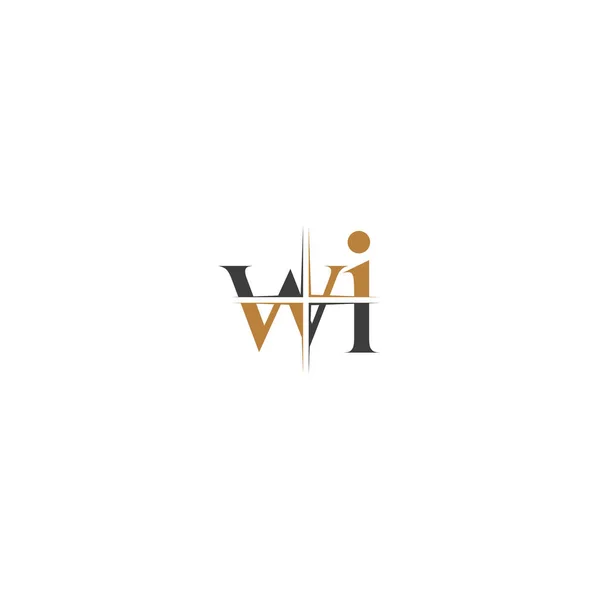 Wi或Iw标志和图标设计 — 图库矢量图片