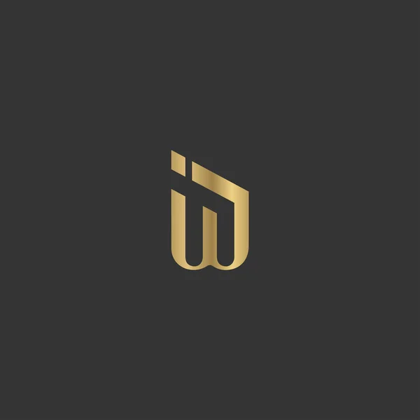 Abstract First Monogram Letter 알파벳 디자인 — 스톡 벡터