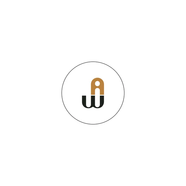 Αφηρημένο Σχέδιο Λογότυπου Μονογράμματος Αλφαβήτου Γραμμάτων — Διανυσματικό Αρχείο