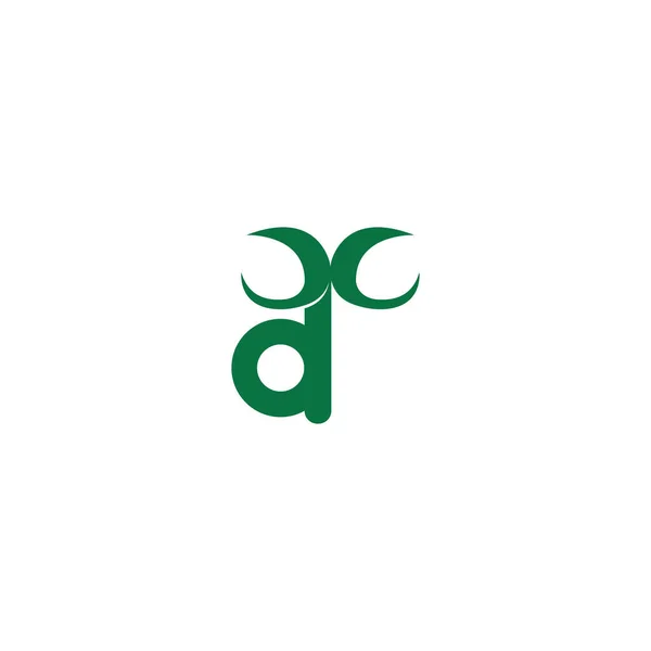 Alphabet Initials Logo — 스톡 벡터