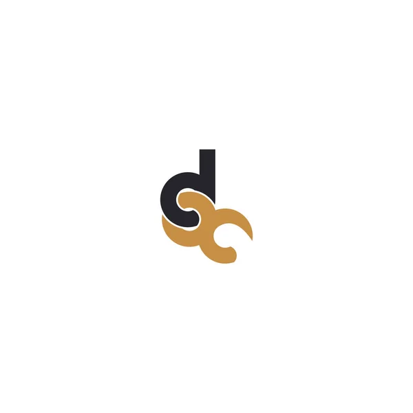 Logo Alfabet Inisial Dan - Stok Vektor