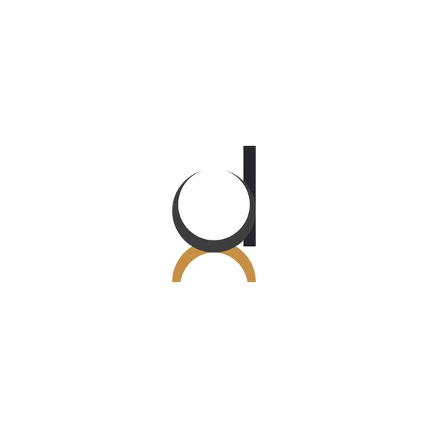 Logo Alfabet Inisial Dan - Stok Vektor