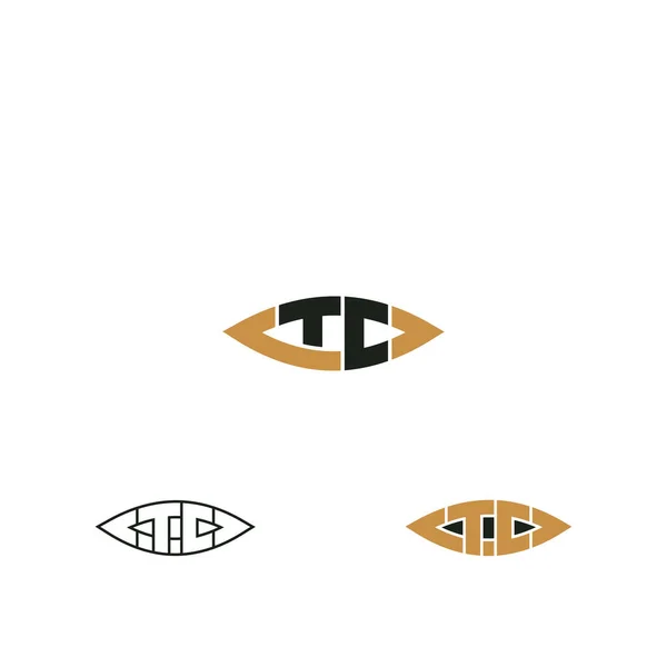 Abstraktes Anfangsmonogramm Buchstabe Alphabet Logo Design — Stockvektor