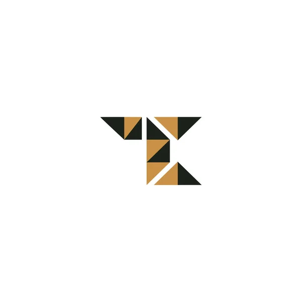 Diseño Del Logotipo Del Alfabeto Letra Inicial Del Monograma Abstracto — Vector de stock