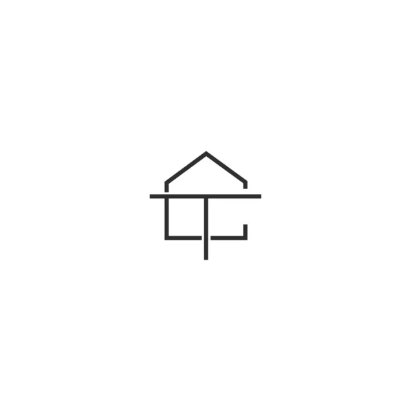 Abstrakcyjny Projekt Logo Alfabetu Liter Monogramu — Wektor stockowy