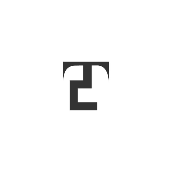 알파벳 Initials Monogram Logo — 스톡 벡터