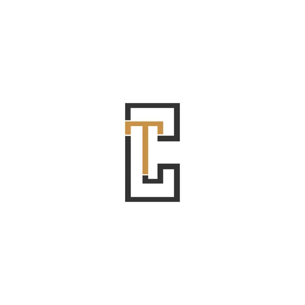 알파벳 Initials Monogram Logo — 스톡 벡터