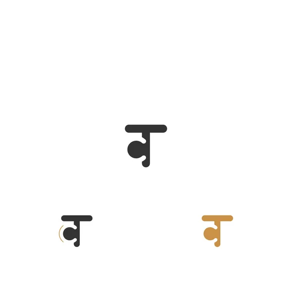 Logo Delle Iniziali Dell Alfabeto — Vettoriale Stock
