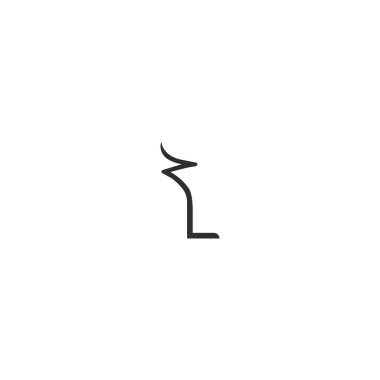 Alfabe Baş harfleri ZL, LZ, Z ve L logosu