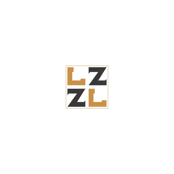 Zアブストラクト初期モノグラム文字アルファベットロゴデザイン — ストックベクタ
