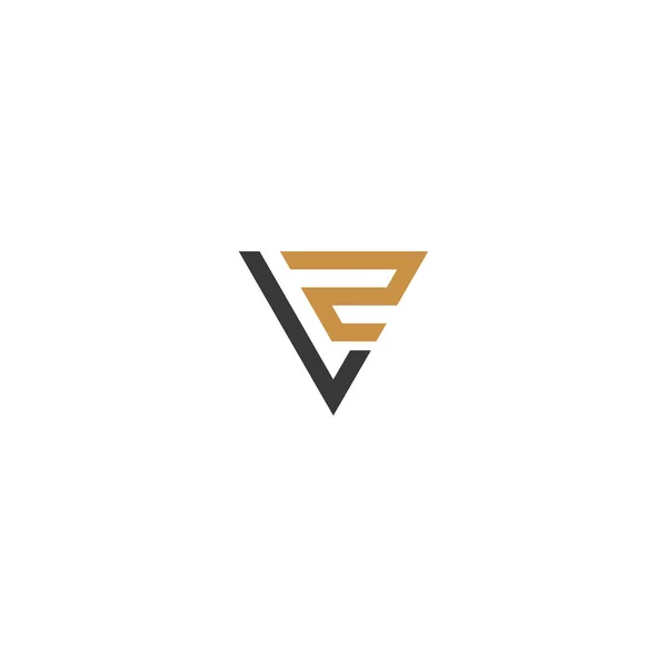 Lettere Alfabetiche Iniziali Logo Monogram — Vettoriale Stock