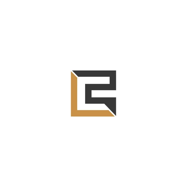 Lettere Alfabetiche Iniziali Logo Monogram — Vettoriale Stock