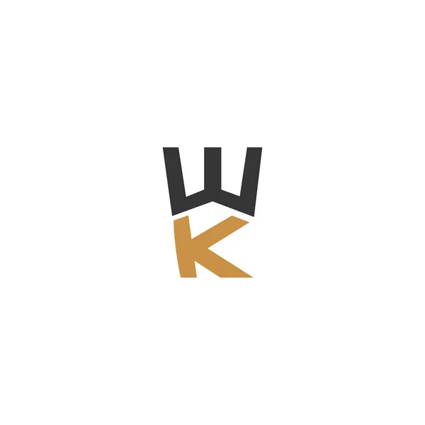 Soyut Ilk Monogram Harf Logo Tasarımı — Stok Vektör