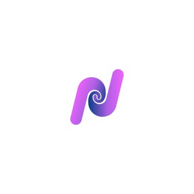 Alfabe harfleri Baş harfleri: Monogram logosu N, NN