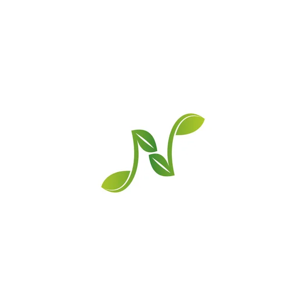 アルファベット文字 Nのモノグラムアイコンのロゴ — ストックベクタ
