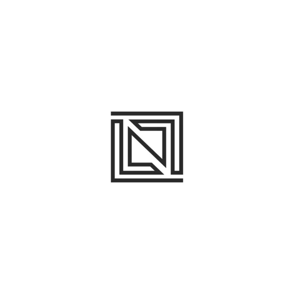Letras Del Alfabeto Logotipo Icono Del Monograma — Archivo Imágenes Vectoriales