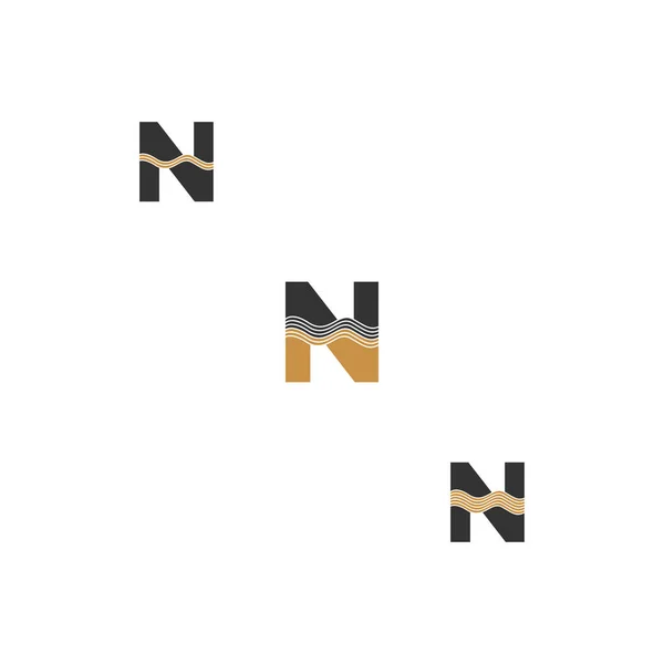 Letras Del Alfabeto Inicial Logotipo Del Monograma — Vector de stock
