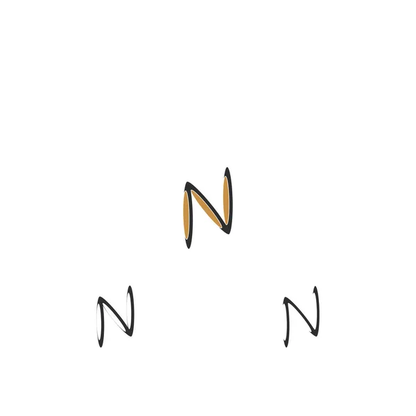 N或Nn标识和图标设计 — 图库矢量图片