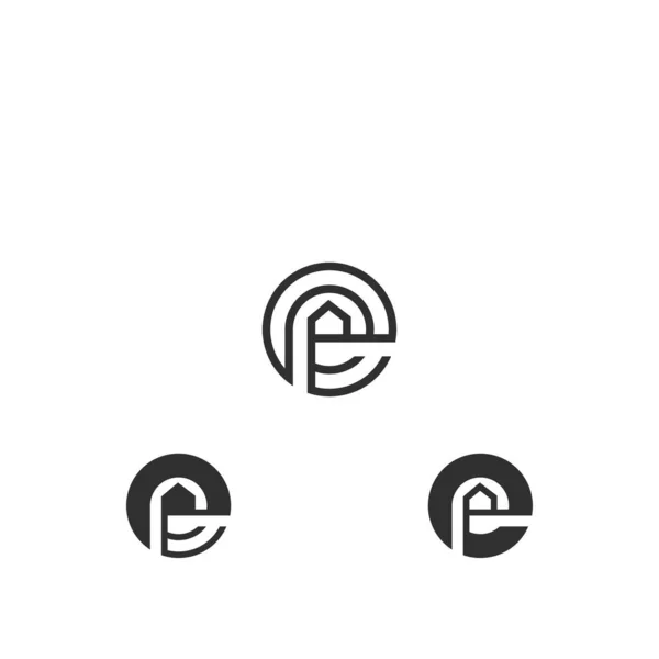 Résumé Conception Initiale Logo Alphabet Lettre Monogramme — Image vectorielle