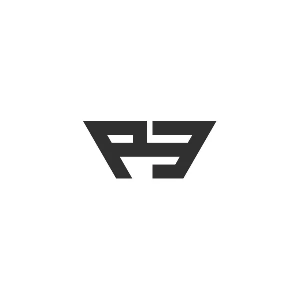Streszczenie Projektu Logotypu Alfabetu Literowego — Wektor stockowy
