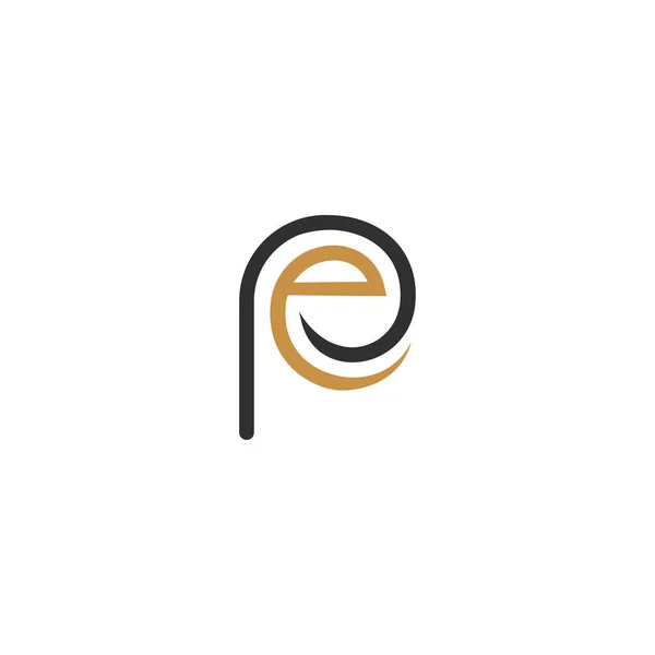 Monograma Inicial Abstrato Letra Alfabeto Logotipo Design —  Vetores de Stock