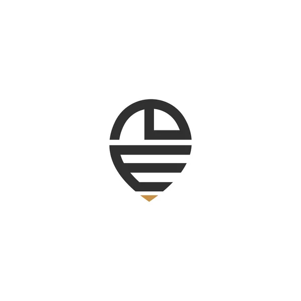 Lettres Alphabétiques Initiales Logo Monogramme — Image vectorielle