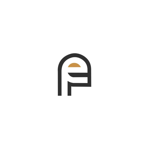 Και Αφηρημένο Σχέδιο Λογότυπου Μονογράμματος Αλφαβήτου Γραμμάτων — Διανυσματικό Αρχείο
