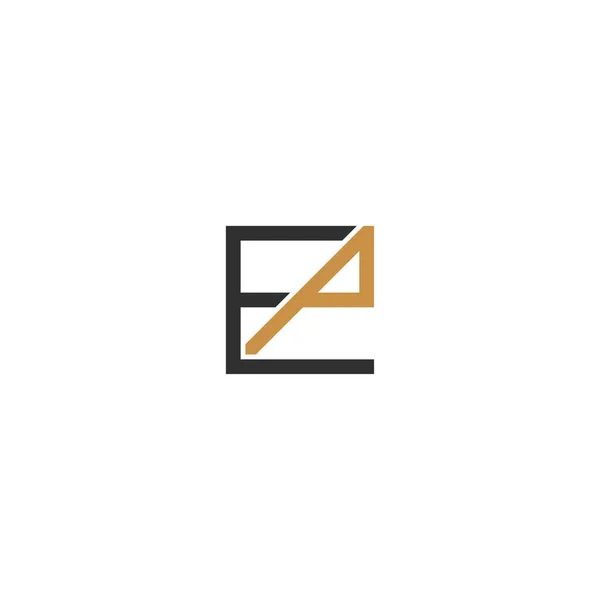 Abstraktes Anfangsmonogramm Buchstabe Alphabet Logo Design — Stockvektor
