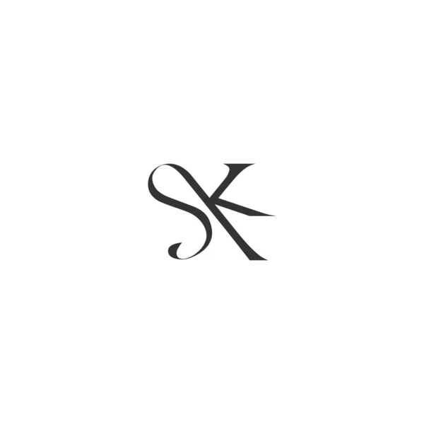 Αφηρημένο Σχέδιο Λογότυπου Μονογράμματος Αλφαβήτου Γραμμάτων — Διανυσματικό Αρχείο
