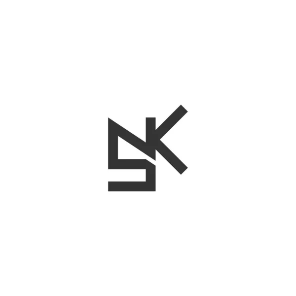 Alfabetet Initials Logotyp Och — Stock vektor