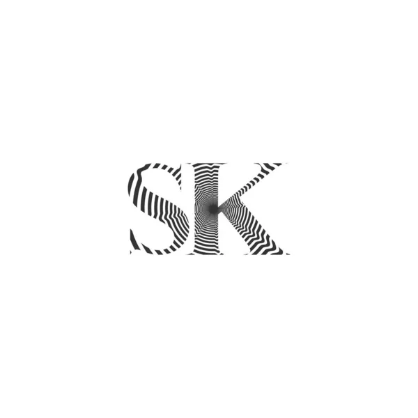 Αφηρημένο Αρχικό Σχέδιο Λογότυπου Μονογράμματος Αλφαβήτου — Διανυσματικό Αρχείο