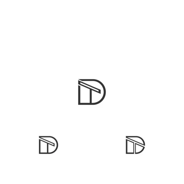 Letras Del Alfabeto Inicial Logotipo Del Monograma — Archivo Imágenes Vectoriales