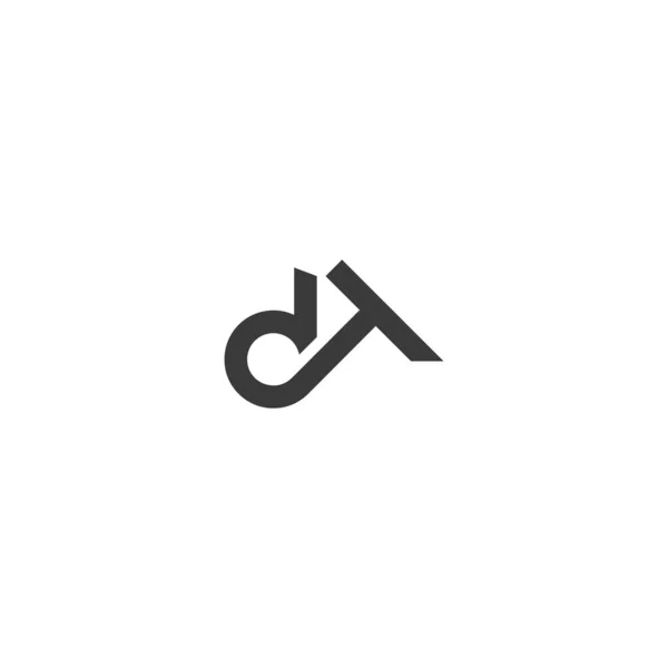 Huruf Alfabet Logo Awal Monogram Dan - Stok Vektor