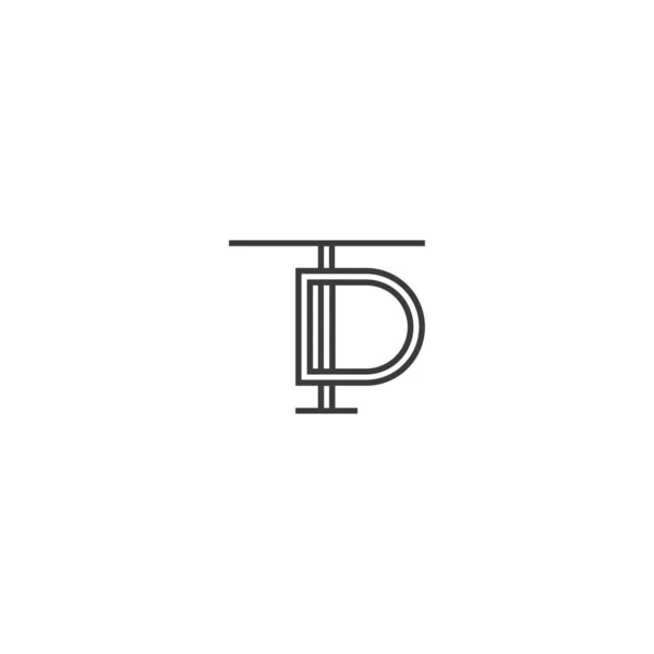 Alfabeto Inicial Logo — Vector de stock