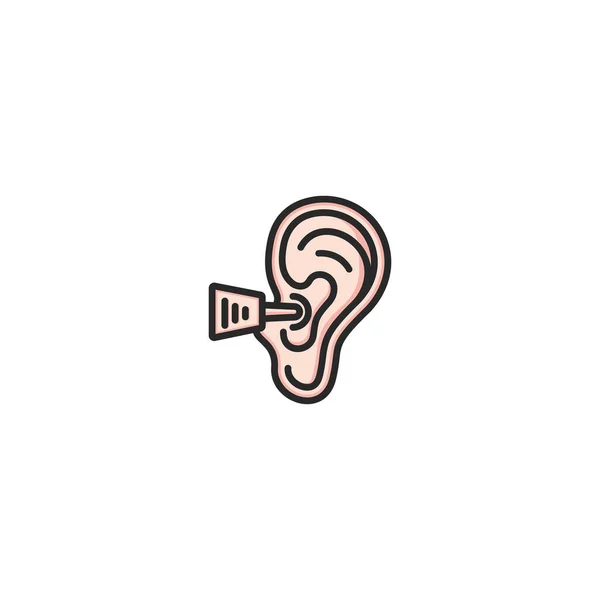 Ear Hearing Logo Creative Design Template Vector Gráficos De Vetores