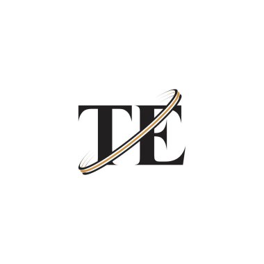 TE veya ET logosu ve simge tasarımı