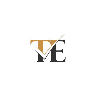 TE veya ET logosu ve simge tasarımı