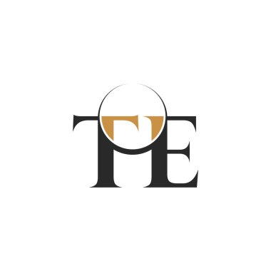 TE veya ET logosu ve simge tasarımı