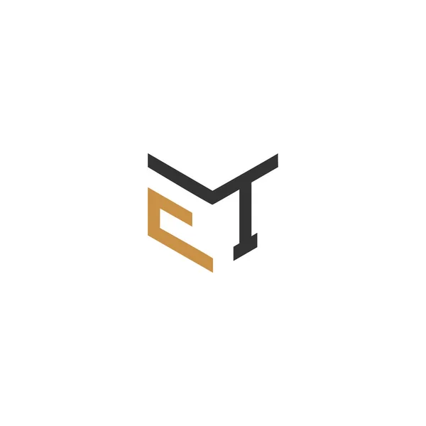 Litery Alfabetu Inicjały Monogram Logo — Wektor stockowy