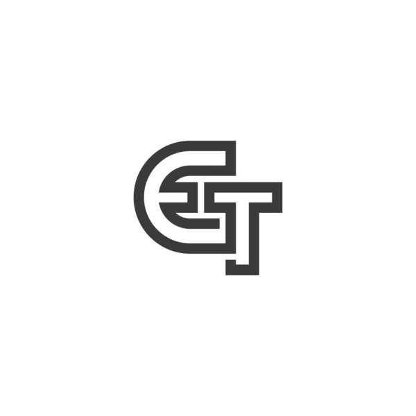 Letters Alfabet Initialen Monogram Logo — Stockvector