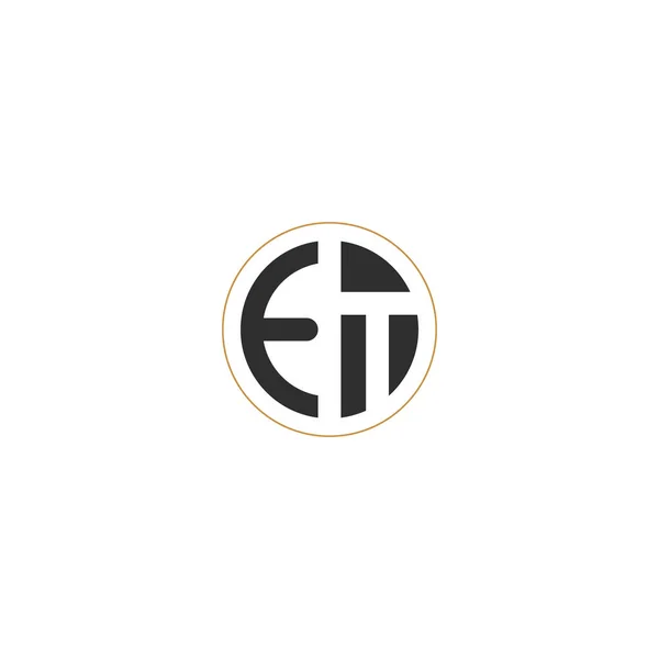 Letras Alfabéticas Iniciais Logotipo Monograma — Vetor de Stock