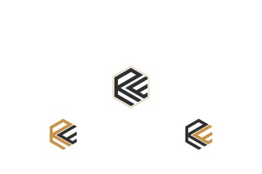 Alfabe harfleri Baş harfleri Monogram Acil, RE, E ve R