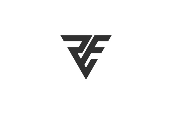 Diseño Abstracto Inicial Del Logotipo Del Alfabeto Letra Del Monograma — Vector de stock