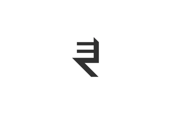 抽象初期モノグラム文字アルファベットのロゴデザイン — ストックベクタ