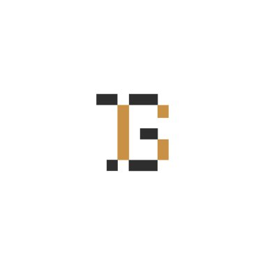 GT, TG, G ve T Soyut ilk monogram harf logosu tasarımı